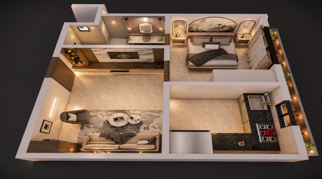 17 Insignia - 1 BHK,Pan Card Club Road
